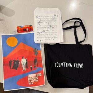 Counting Crows Summer Tour 2017 Tote Bag with Band Merch